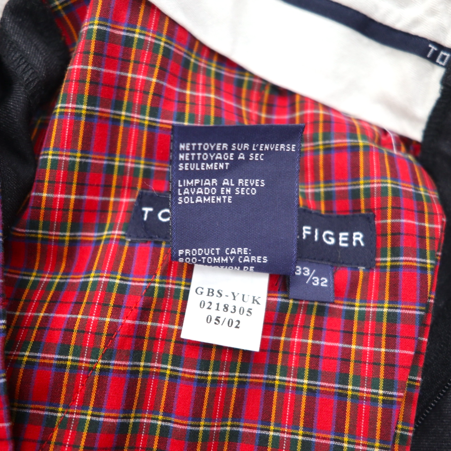 TOMMY HILFIGER ブルガリア製 00年代 タック ワイド スラックスパンツ M グレー ウール