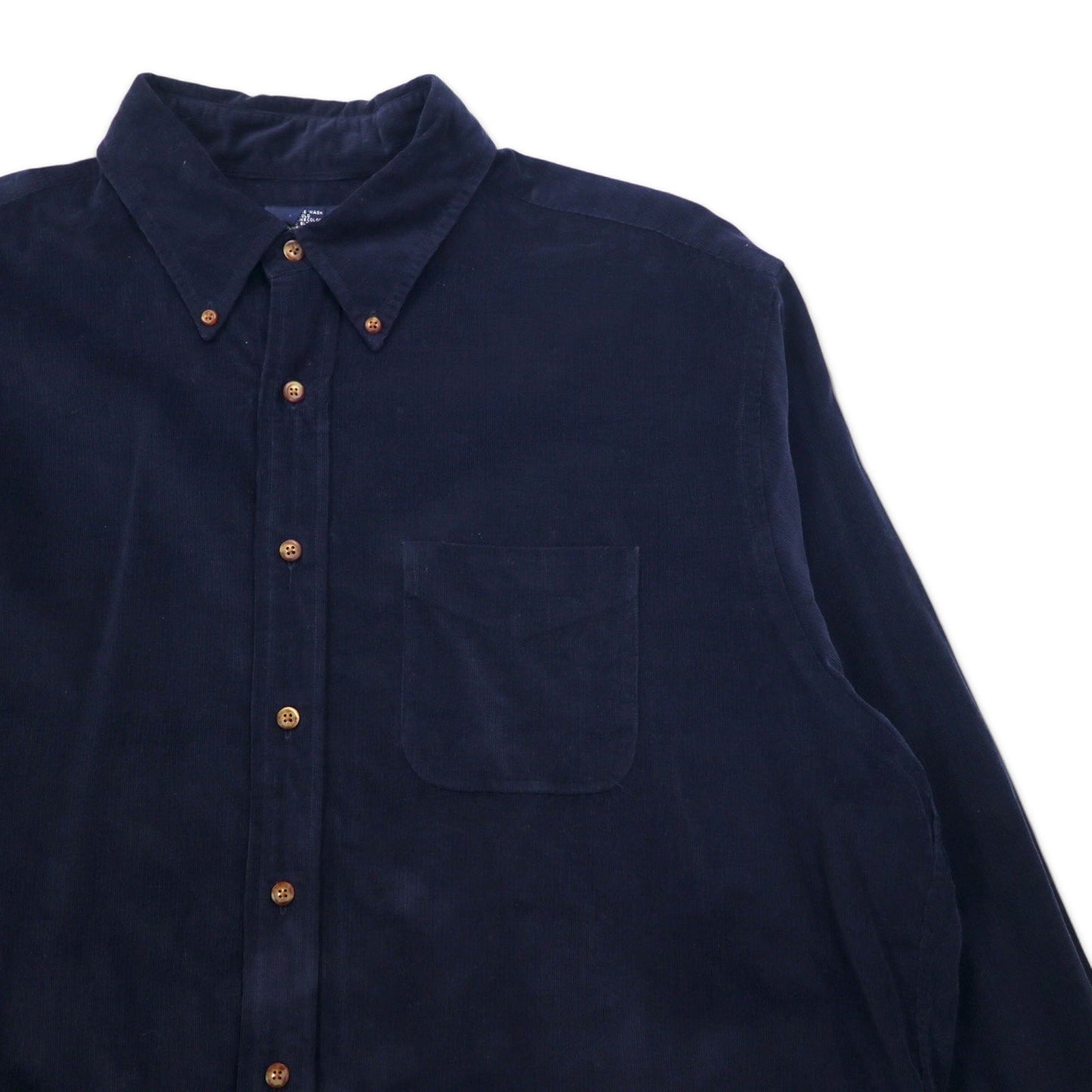 346 BROOKS BROTHERS コーデュロイ ボタンダウンシャツ XL ネイビー コットン