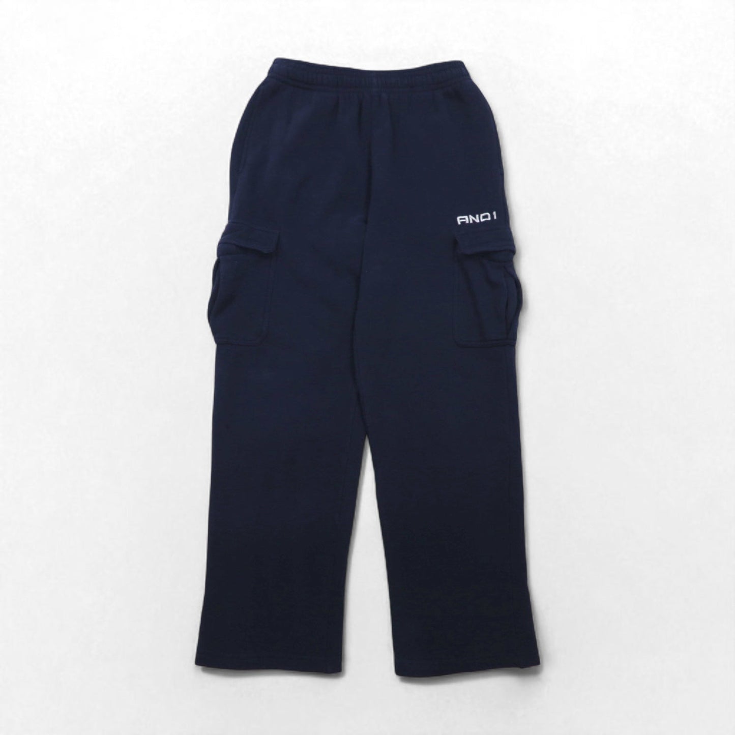 AND1 90年代 ワイド スウェットパンツ バギー カーゴパンツ M ネイビー コットン