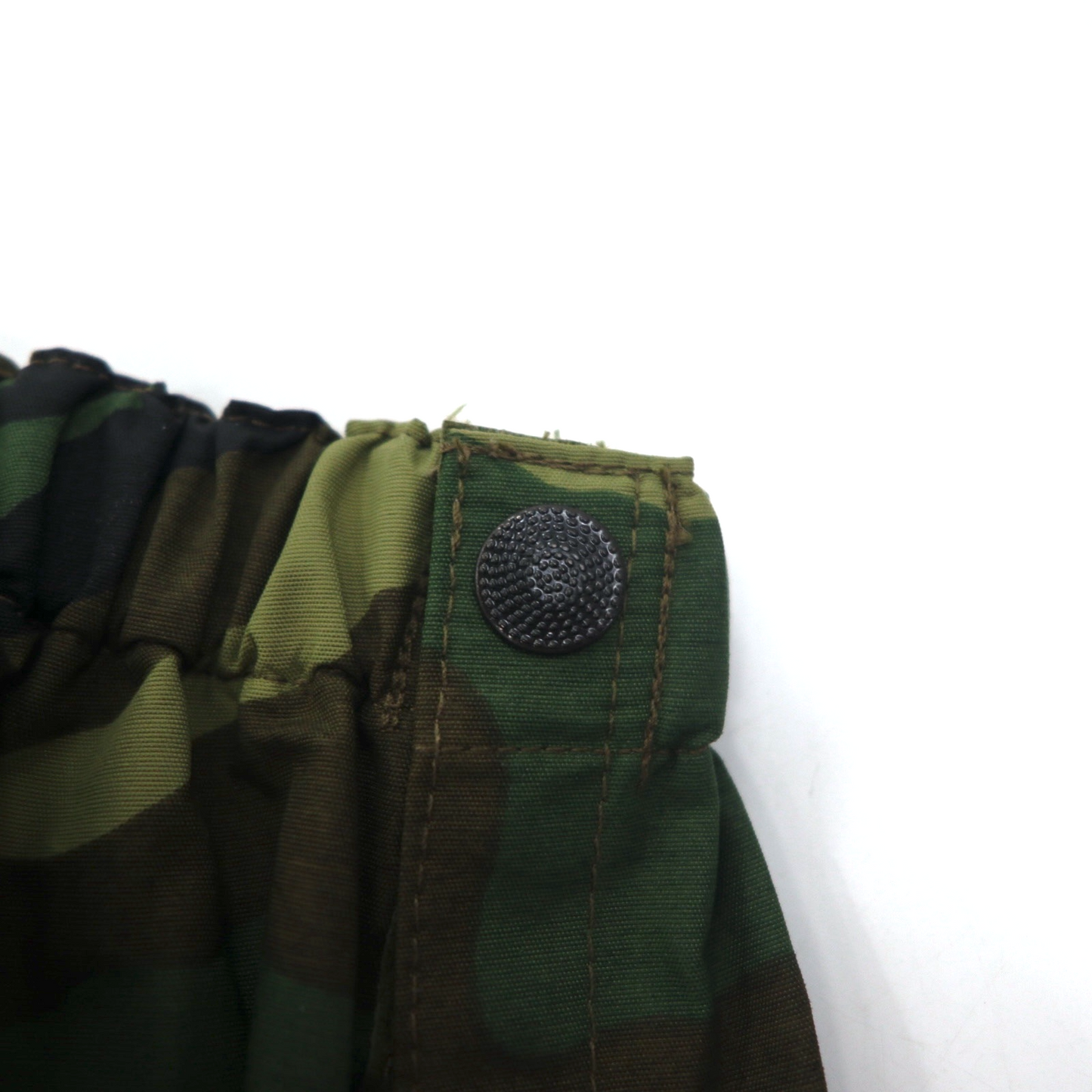 Vintage 90s Italian Army Tech Pants E.I. 90年代 イタリア軍 ミリタリー ナイロンパンツ レインパンツ M カーキ ウッドランド カモフラ 防水