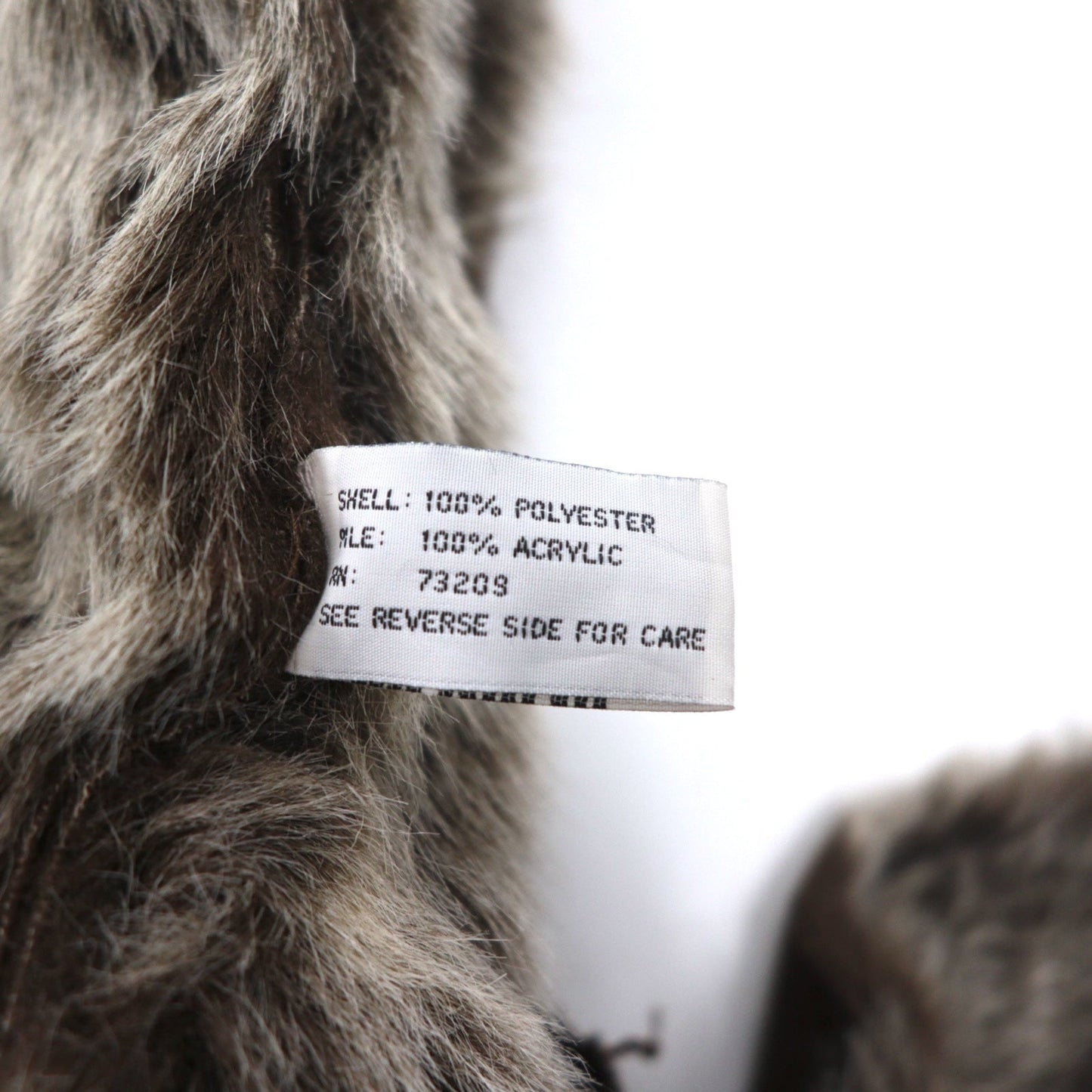 90s Vintage Faux Shearling Coat MARVIN RICHARDS ムートンコート M ブラウン ポリエステル フェイク エコ ファー