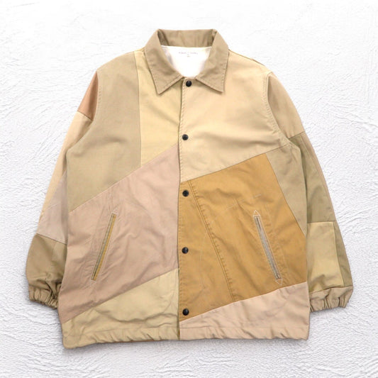 rebuild by needles 再構築 リメイク コーチジャケット S ベージュ ドローコード