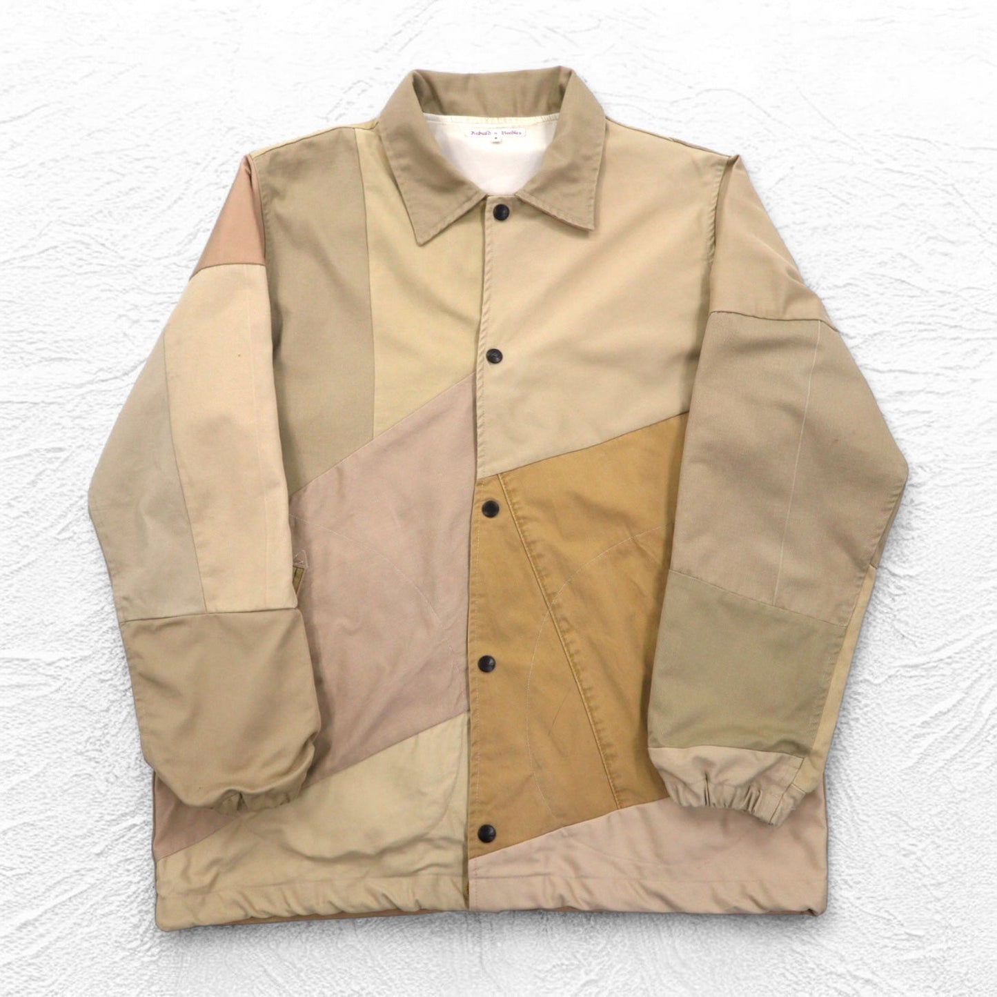 rebuild by needles 再構築 リメイク コーチジャケット S ベージュ ドローコード