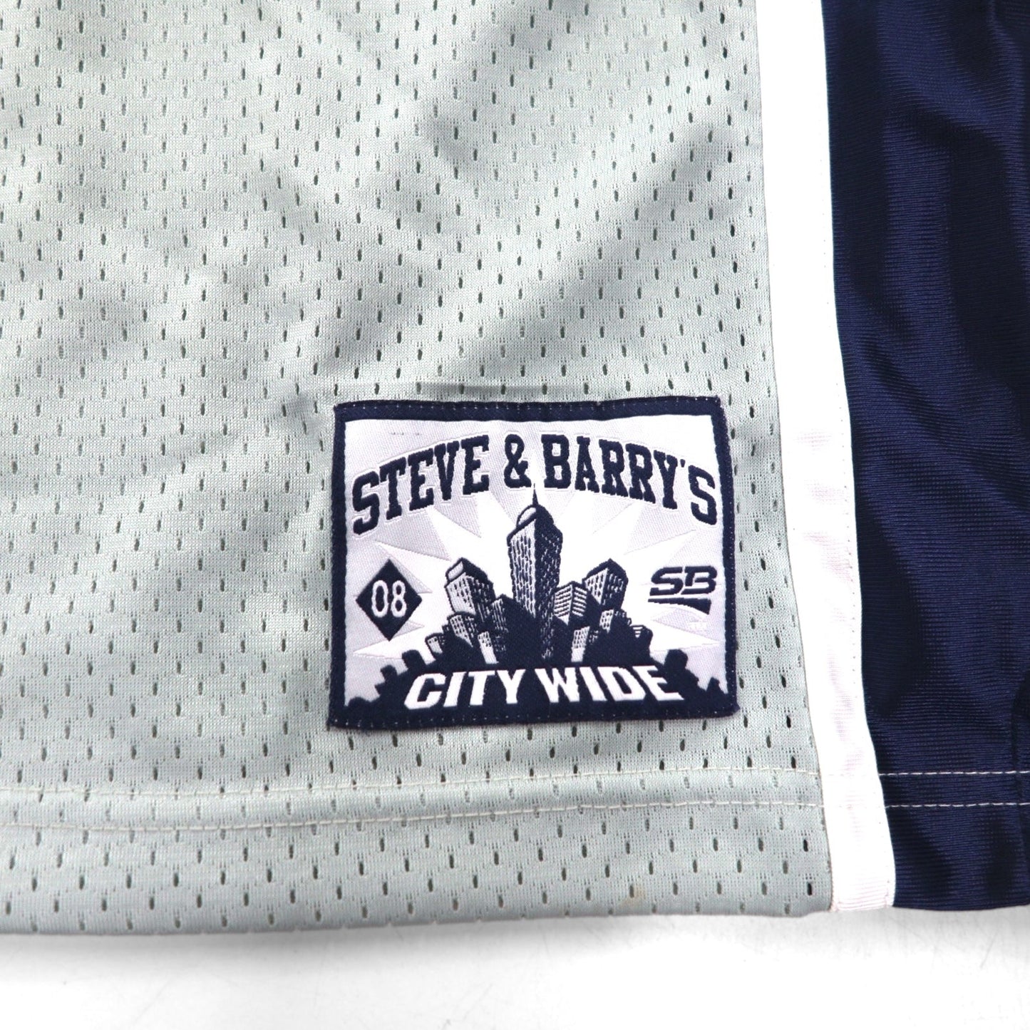 STEVE & BARRY'S ビッグサイズ ゲームシャツ 3XL グレー ポリエステル メッシュ ナンバリング