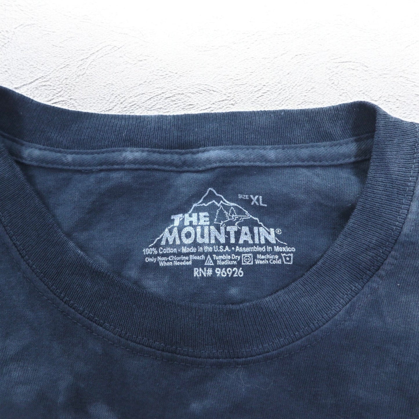 THE MOUNTAIN USA製 タイダイ Tシャツ XL ネイビー アニマル プリント イーグル ドリームキャッチャー