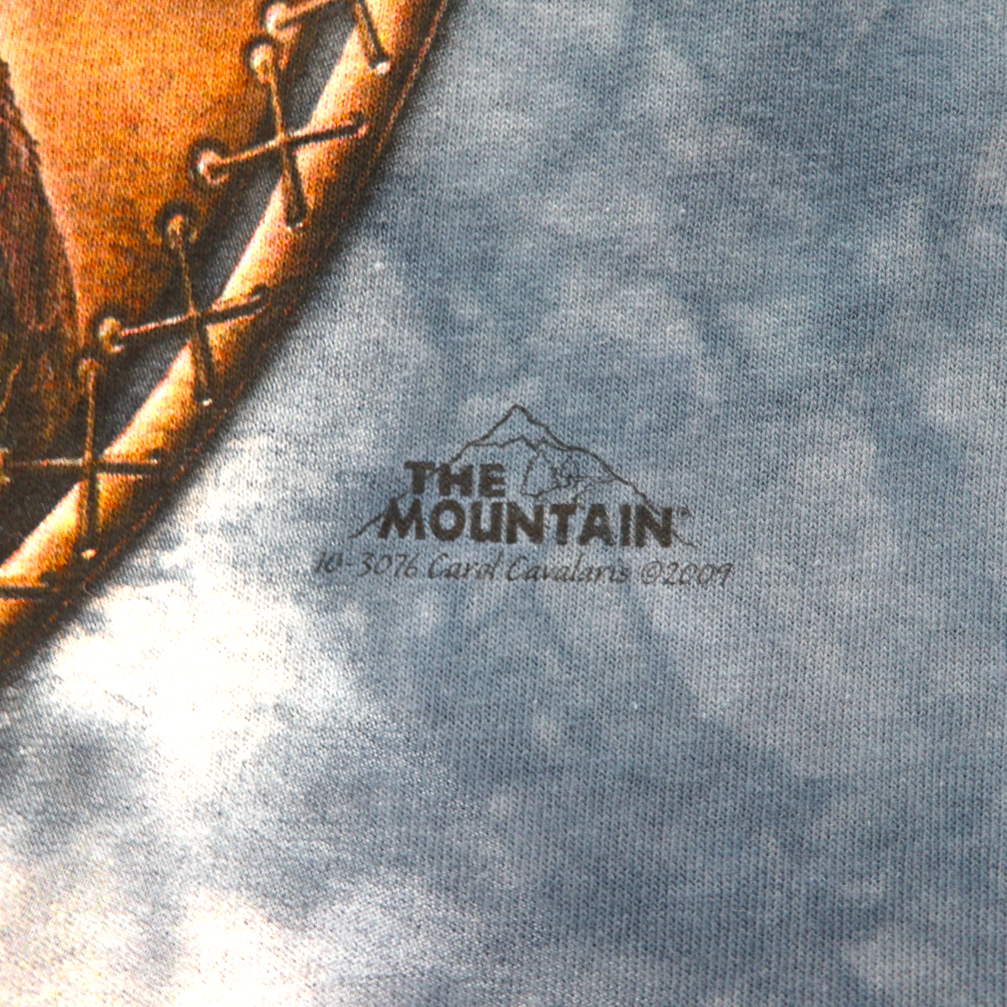 THE MOUNTAIN USA製 タイダイ Tシャツ XL ネイビー アニマル プリント イーグル ドリームキャッチャー