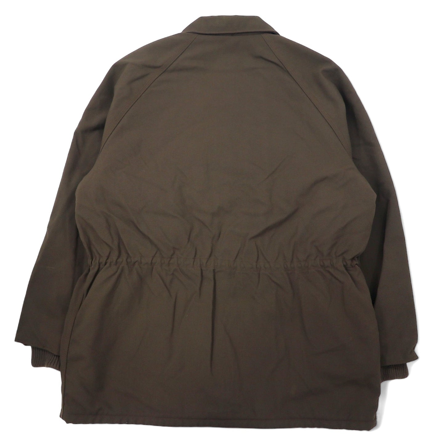 carhartt USA製 90年代 トラディショナルコート ワークジャケット L カーキ ナイロンキャンバス ドローコード キルティングライナー TRADITIONAL ARCTIC QUILT-LINED COAT C41