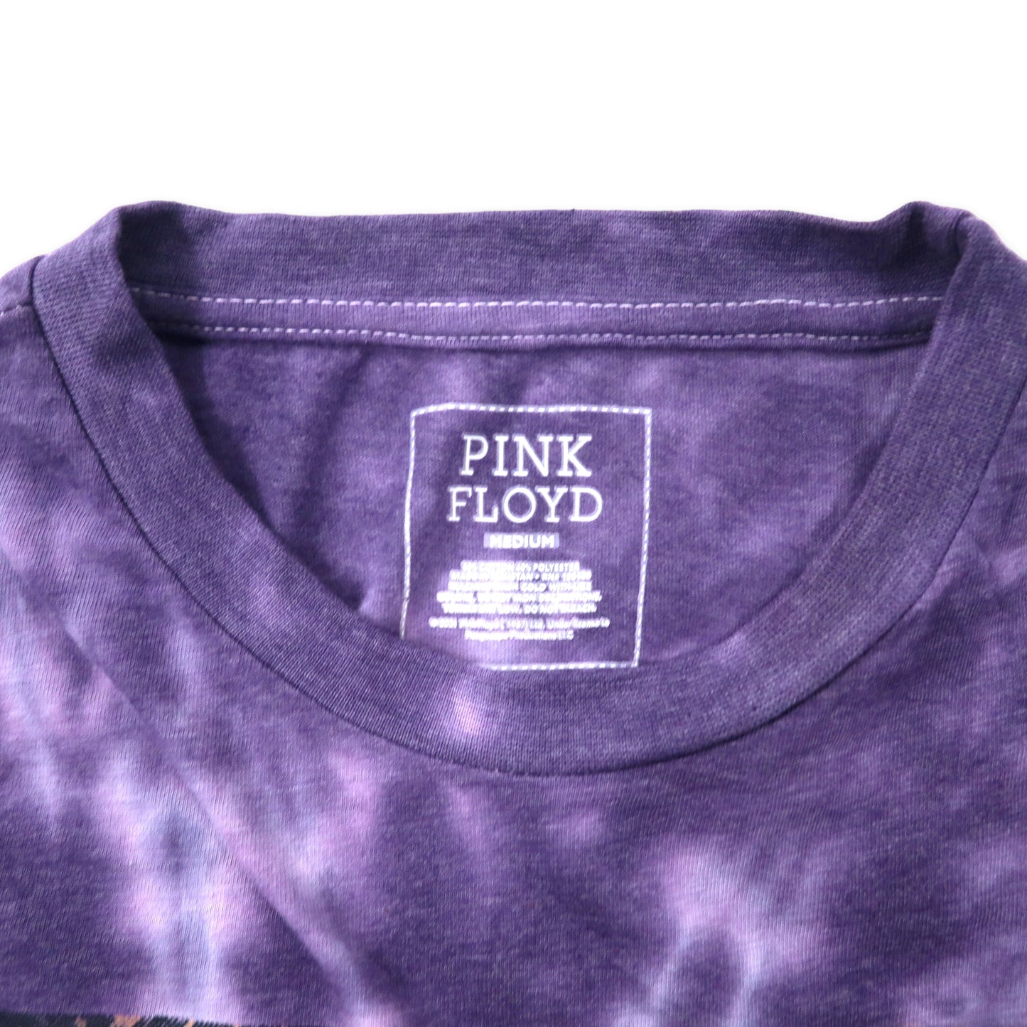 PINK FLOYD ピンクフロイド バンドTシャツ M パープル タイダイ コットン ロング丈 ビッグサイズ
