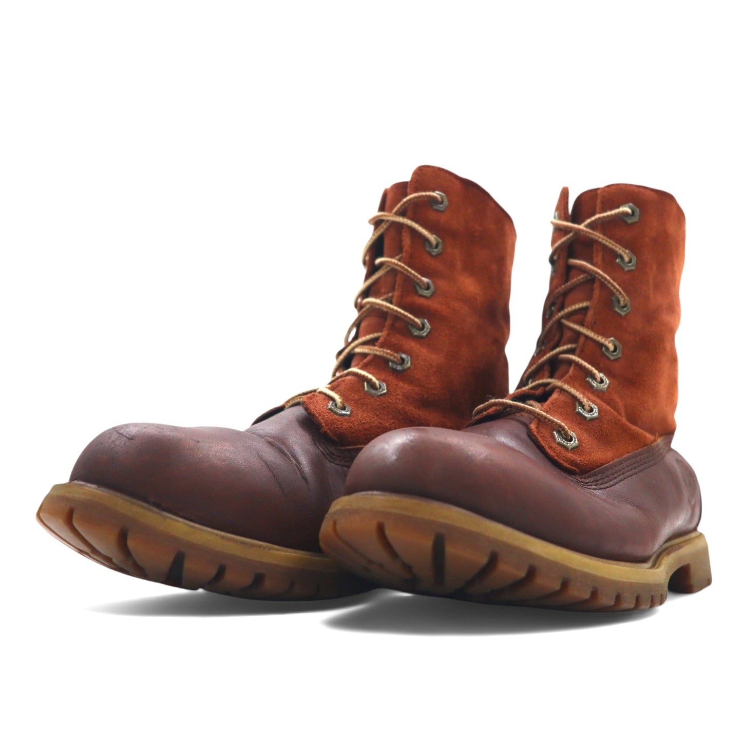 TIMBERLAND ワークブーツ 24.5cm ブラウン レザー スエード WATERPROOF 防水