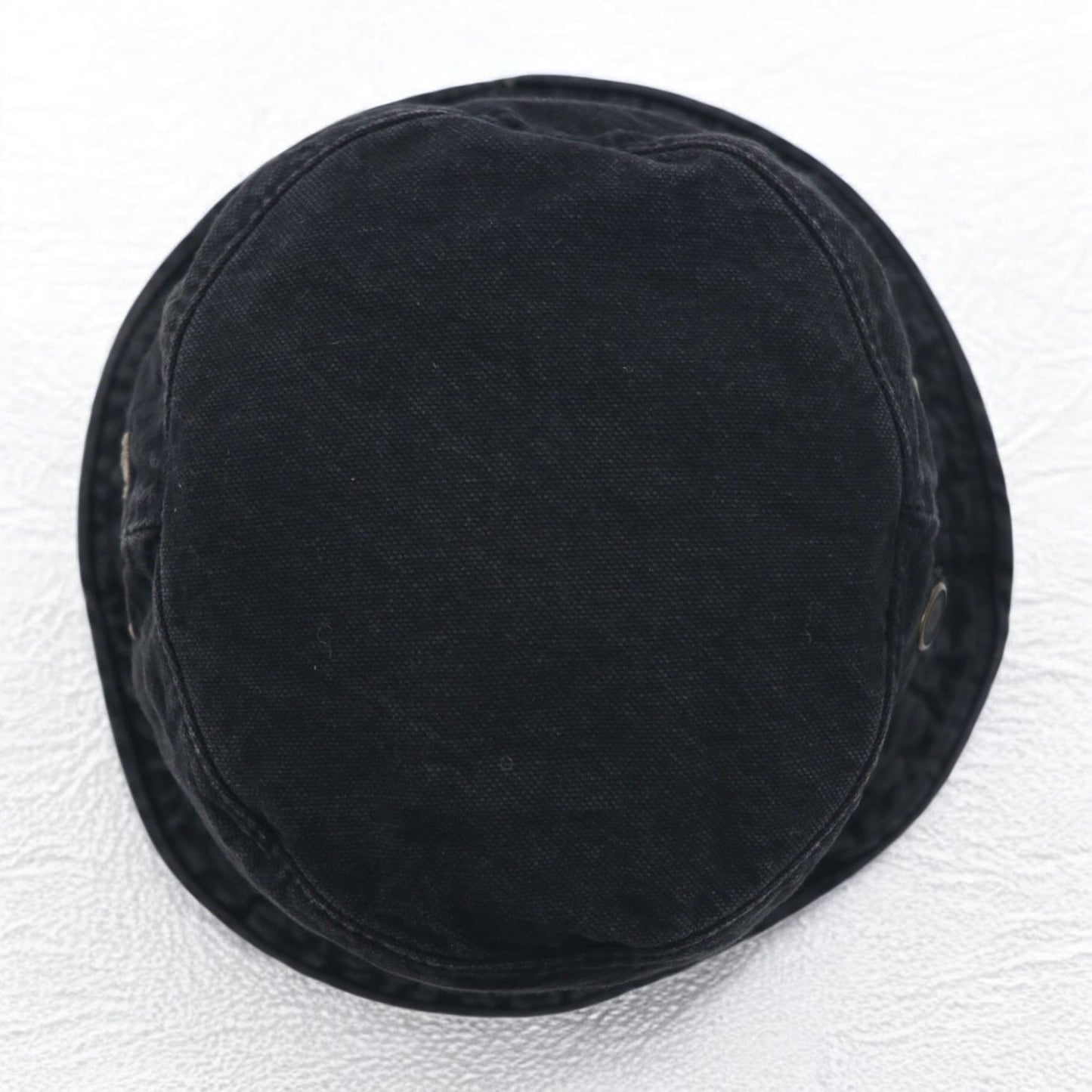 DKNY 90年代 USA製 ブラックデニム バケットハット ONE ブラック コットン ワンポイントロゴ刺繍