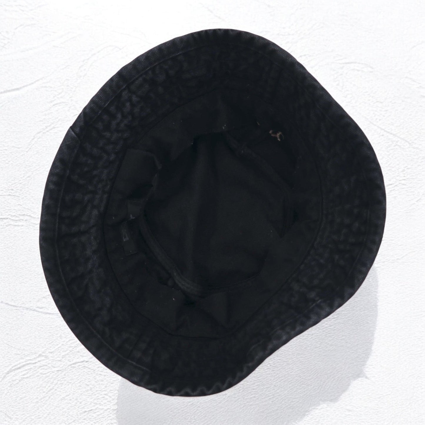 DKNY 90年代 USA製 ブラックデニム バケットハット ONE ブラック コットン ワンポイントロゴ刺繍