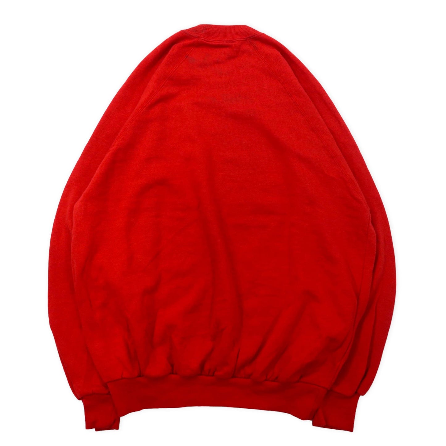 Euro Vintage カレッジ プリントスウェット XXL レッド アクリル コットン Camus