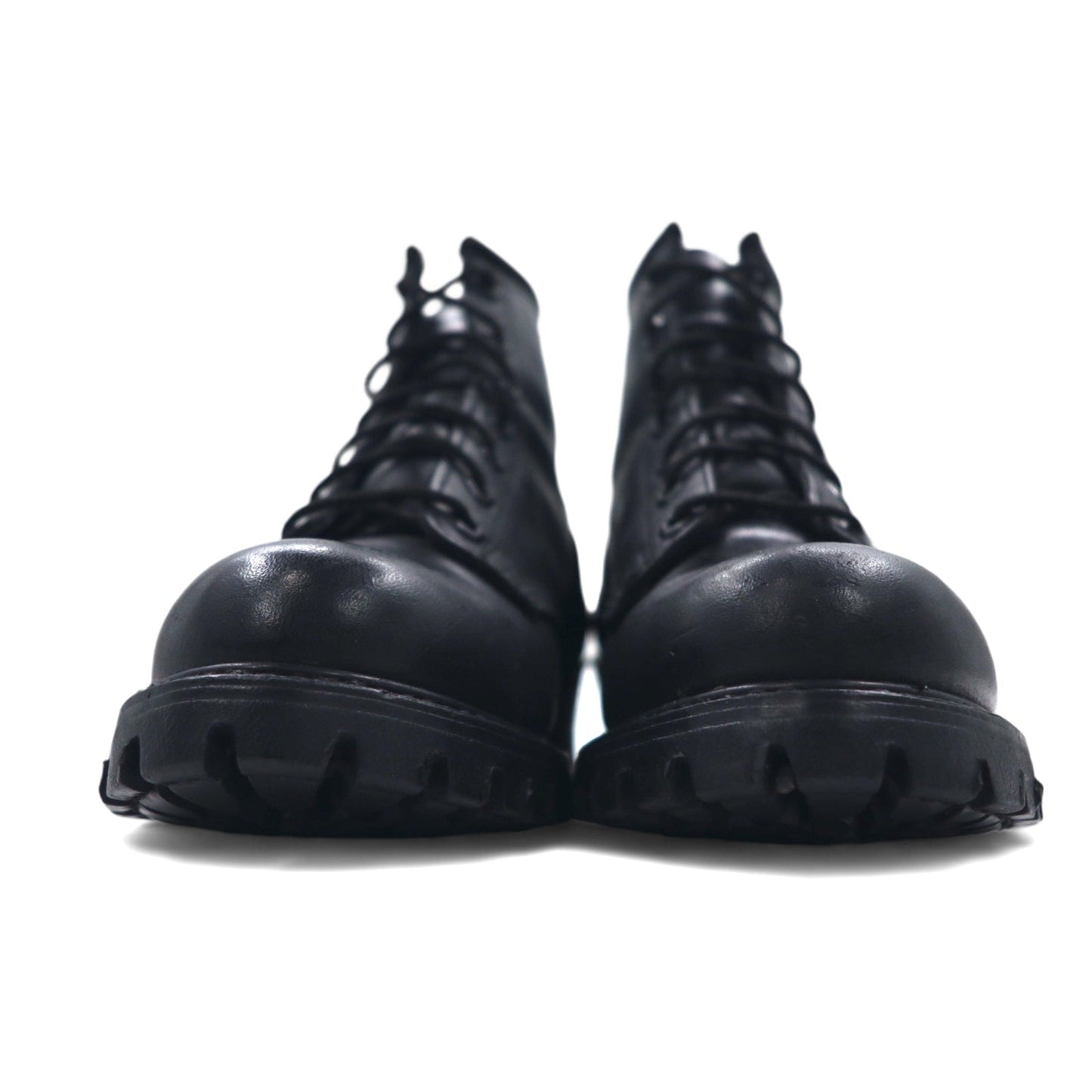 USA製 FRYE レースアップブーツ ワークブーツ 23cm ブラック レザー vibramソール