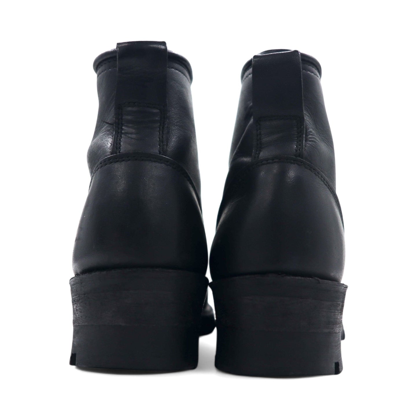 USA製 FRYE レースアップブーツ ワークブーツ 23cm ブラック レザー vibramソール