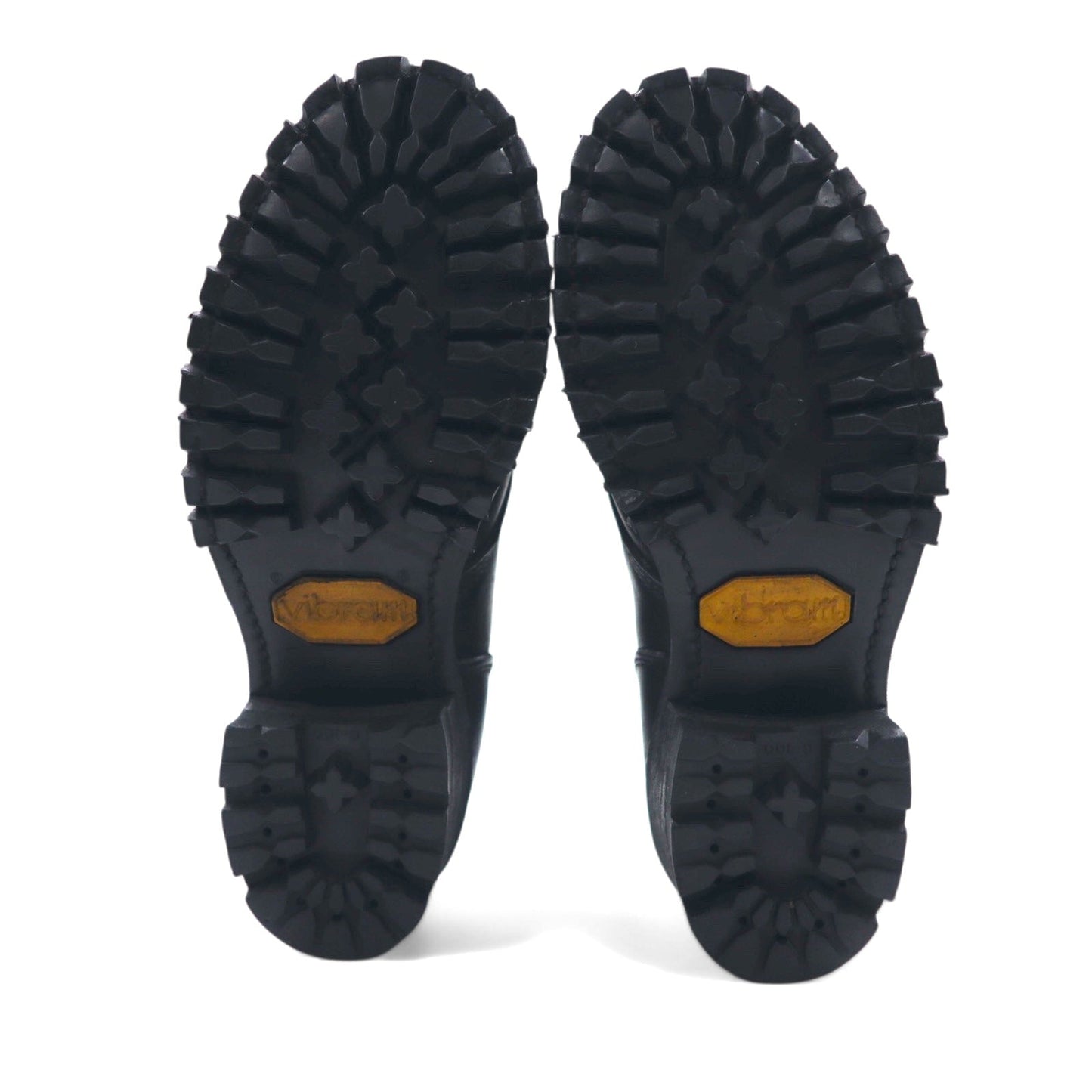 USA製 FRYE レースアップブーツ ワークブーツ 23cm ブラック レザー vibramソール
