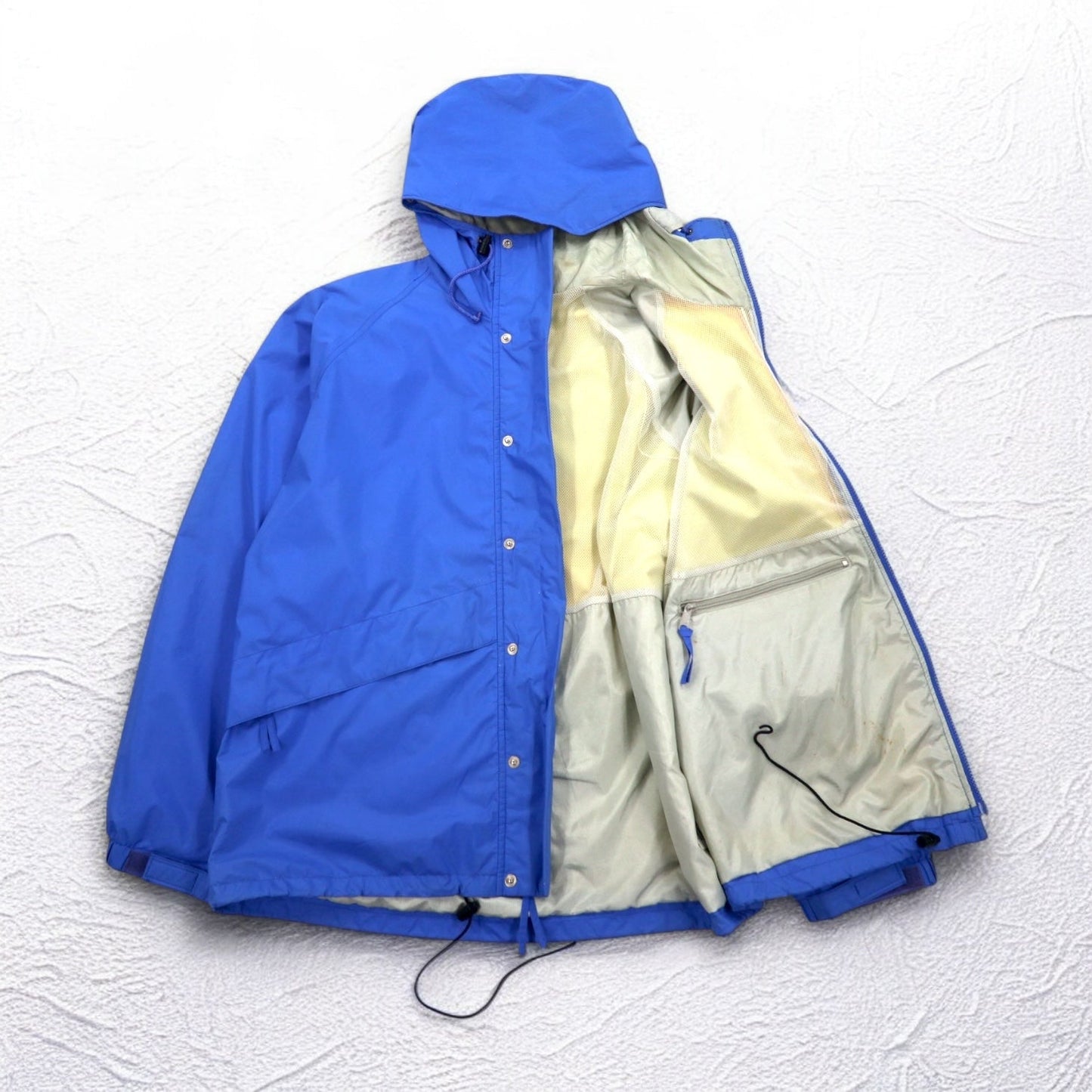 L.L.Bean 90年代 ゴアテックス GORE-TEX シェル マウンテンパーカー レインパーカー XL ブルー ナイロン 防水 メッシュライナー ドローコード 2448