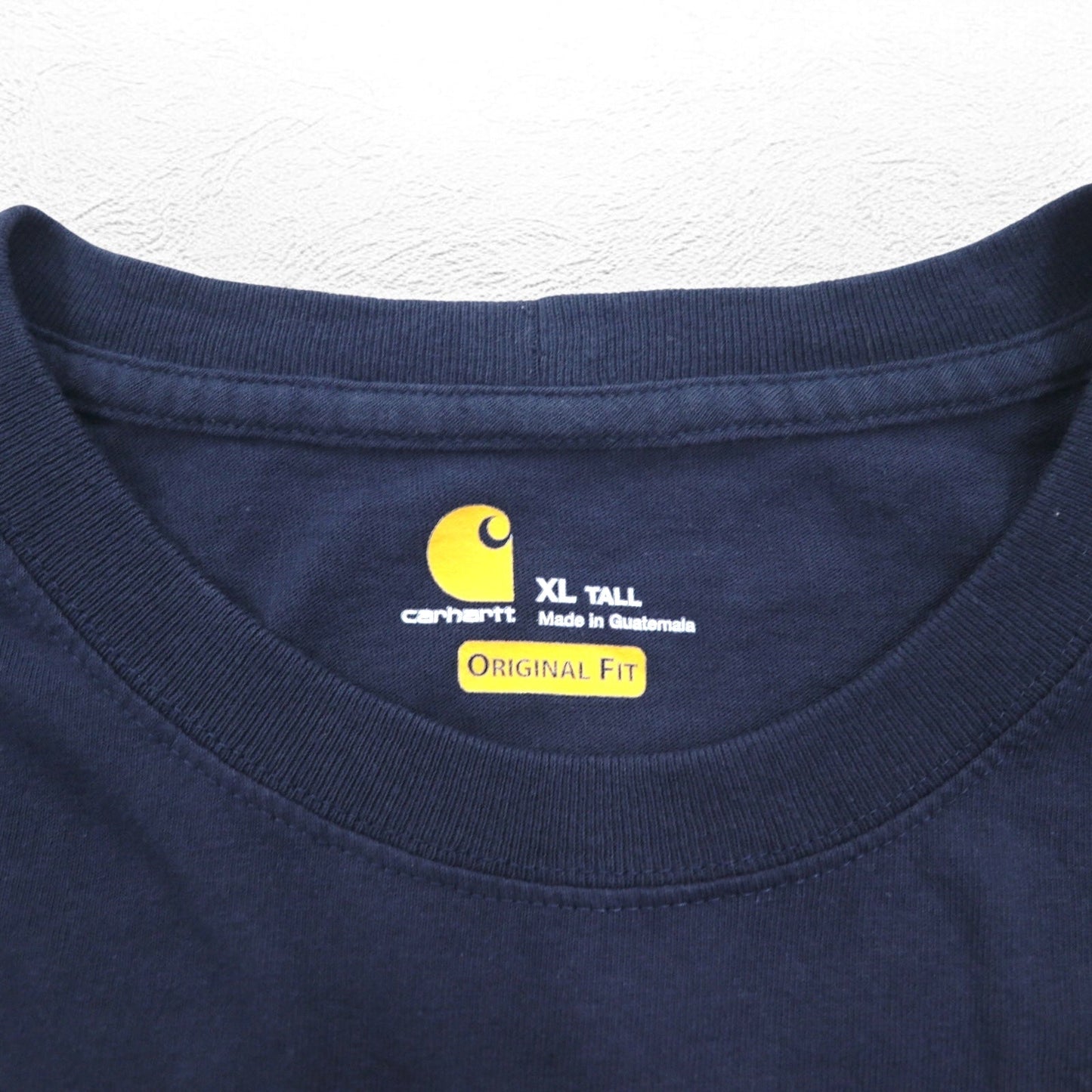 carhartt オリジナルフィット ポケット Tシャツ ポケT XL ネイビー ORIGINAL FIT コットン