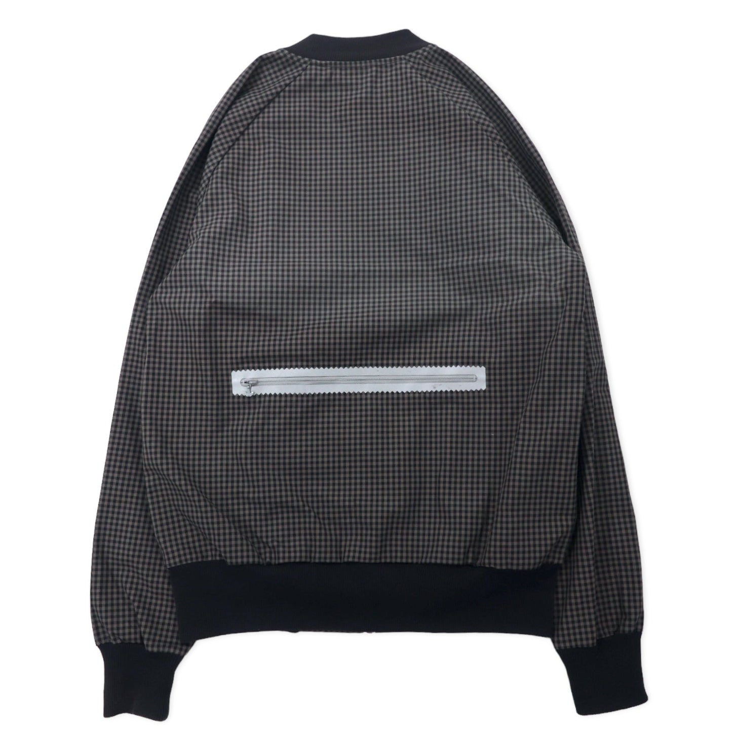adidas originals トラックジャケット ジャージ S グレー チェック コットン トレフォイルロゴ
