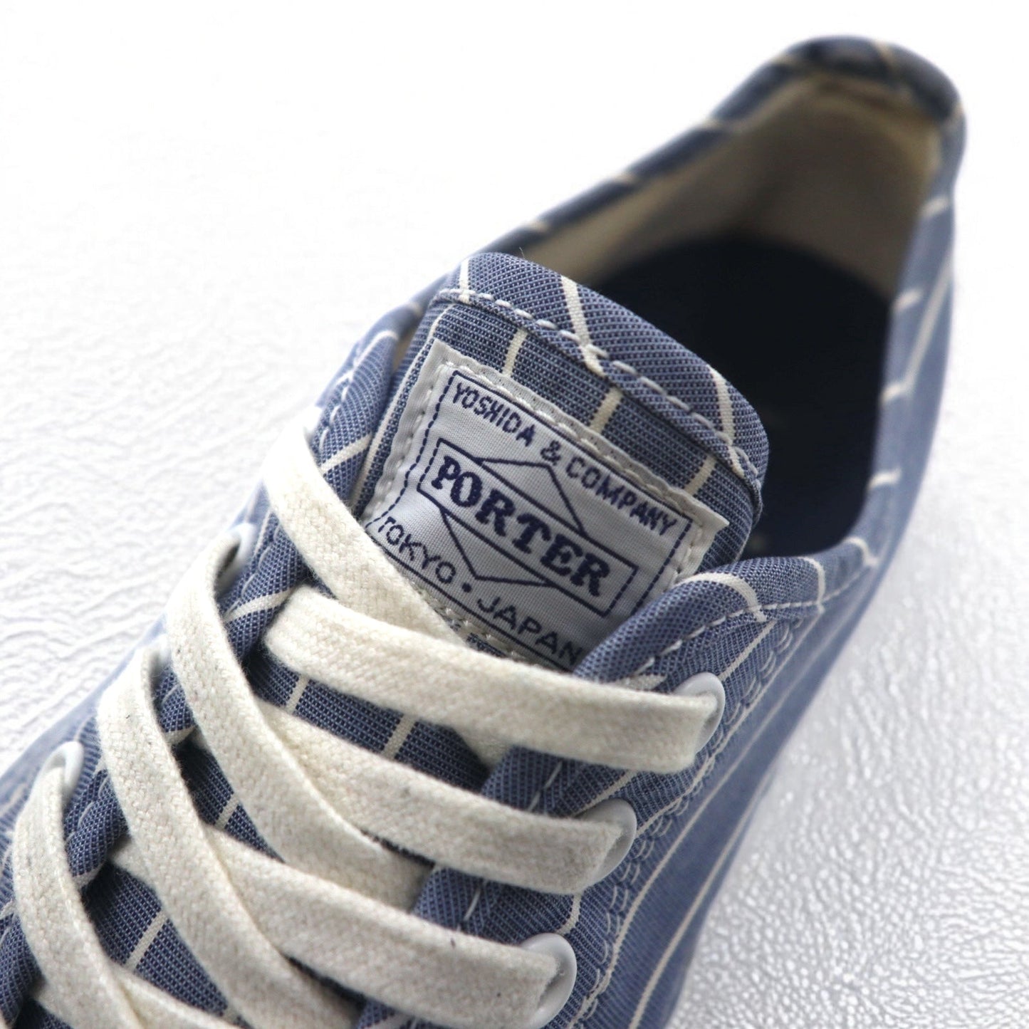 CONVERSE × PORTER ジャックパーセル Jack Purcell スニーカー 27cm ブルー ストライプ 1CJ354