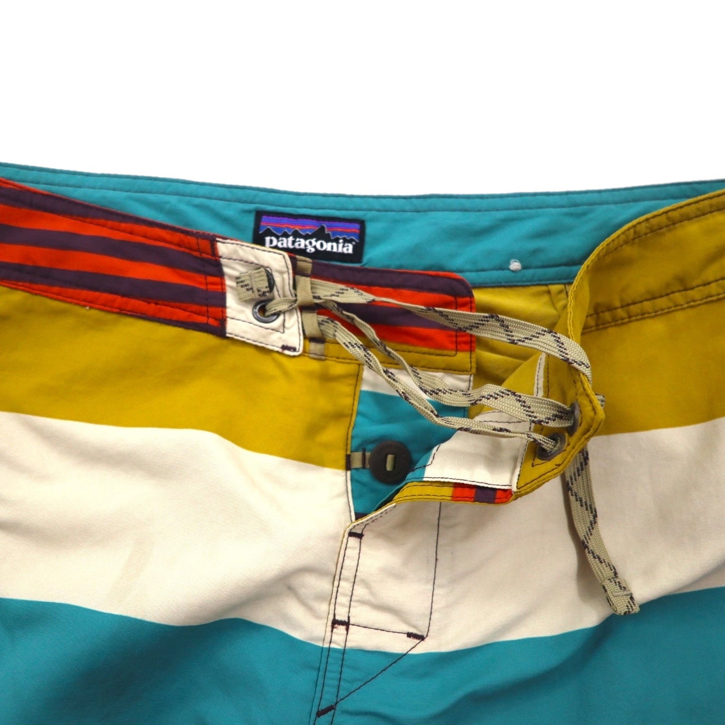 patagonia ウェーブフェアラー ボードショーツ Wavefarer Board Shorts ハーフパンツ L マルチカラー ボーダー ナイロン 86557