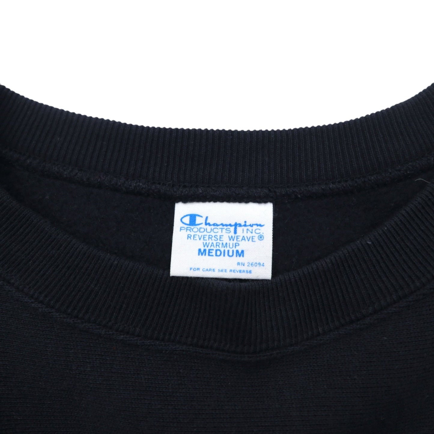 Champion クロップド リバースウィーブ REVERSE WEAVE スウェット M ブラック スクリプトロゴ刺繍 COMPACT VOLUME TOP CWSL009