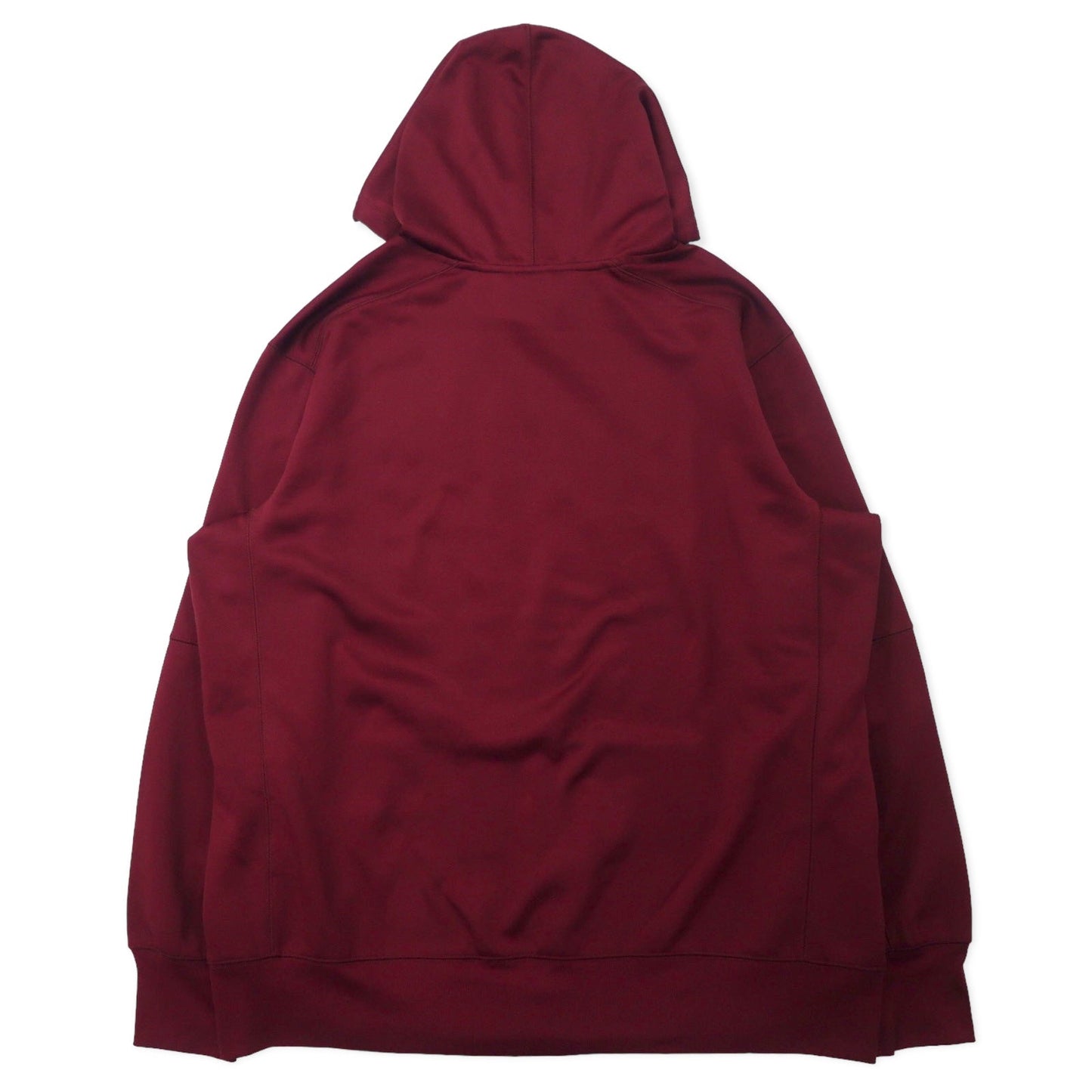 NIKEドライフィット プルオーバーパーカー XL ボルドー ポリエステル VT フットボール HOKIES