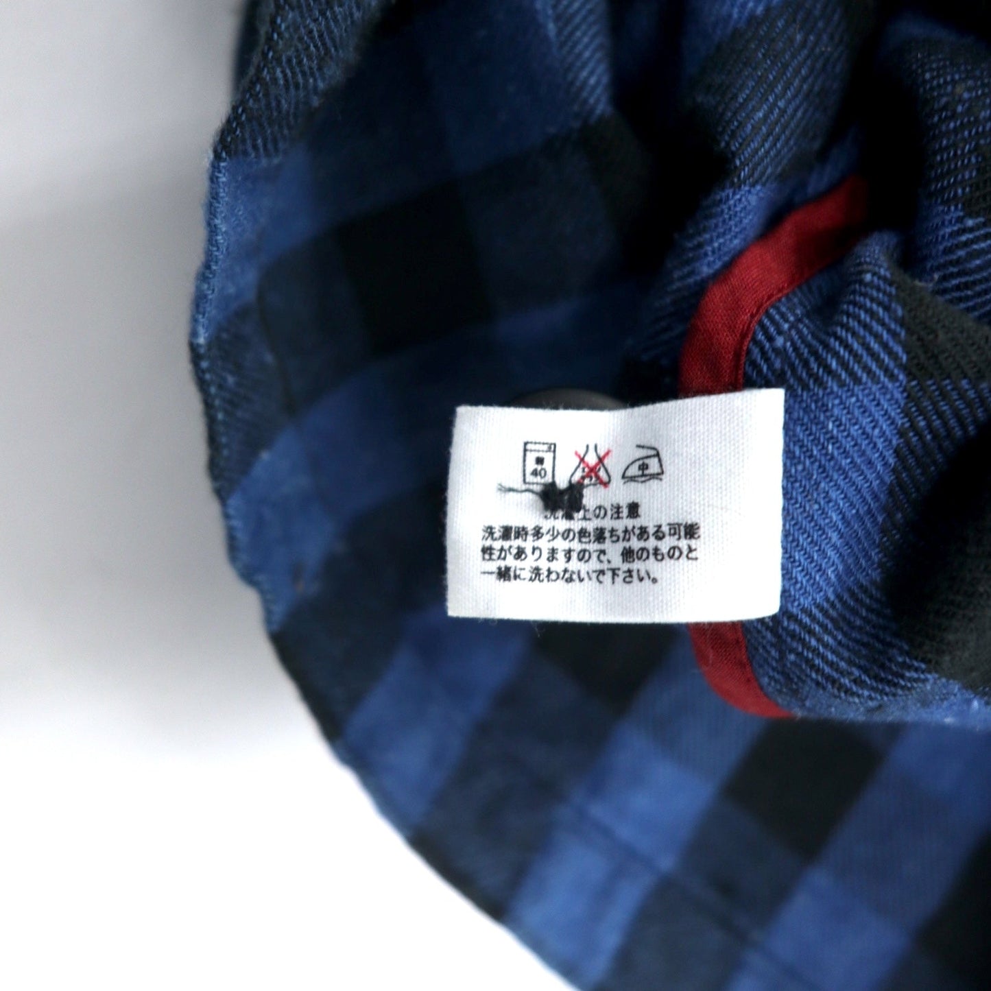 BLUE BLUE ガウンコート チェスターコート 羽織 2 ブルー チェック コットン INDIGO DYE 日本製
