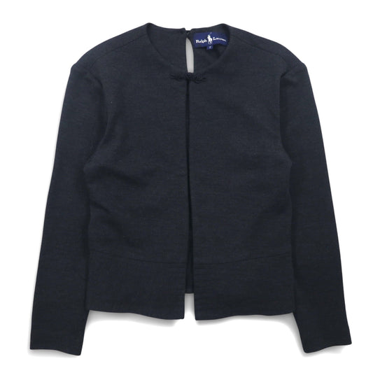 Ralph Lauren 90年代 チャイナボタン ボレロ ジャケット カーディガン S グレー ウール