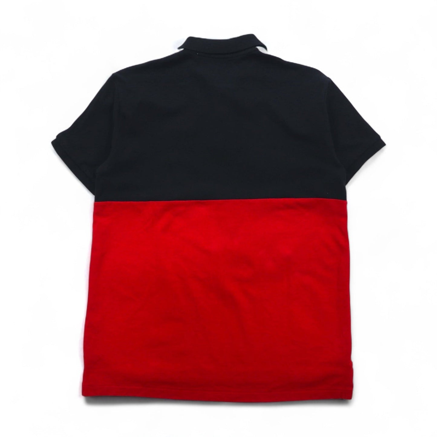 POLO RALPH LAUREN ビッグポニー刺繍 ポロシャツ M ブラック レッド 鹿の子 エンブレム ワッペン
