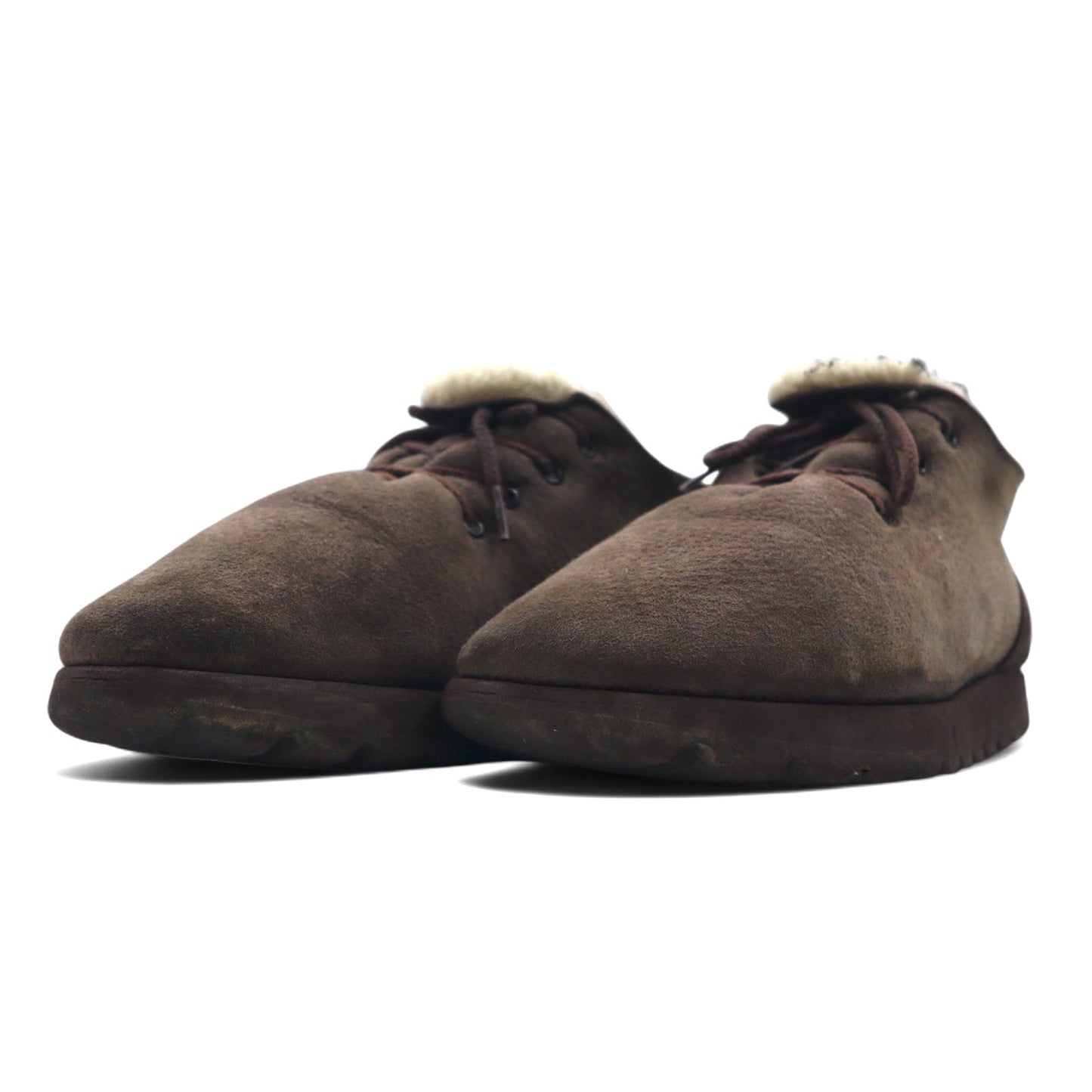 Hender Scheme ムートンレース シューズ 27-27.5cm ブラウン mouton lace 裏ボア レザー