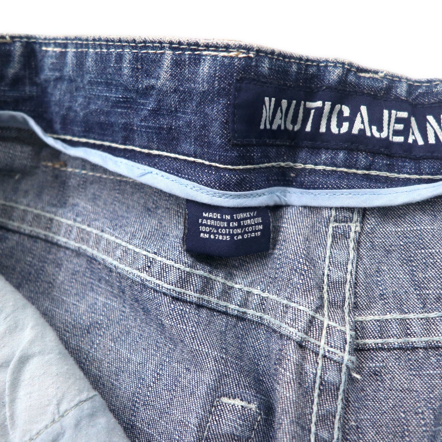 NAUTICA JEANS 90年代 バギー デニムパンツ 32 ブルー トルコ製