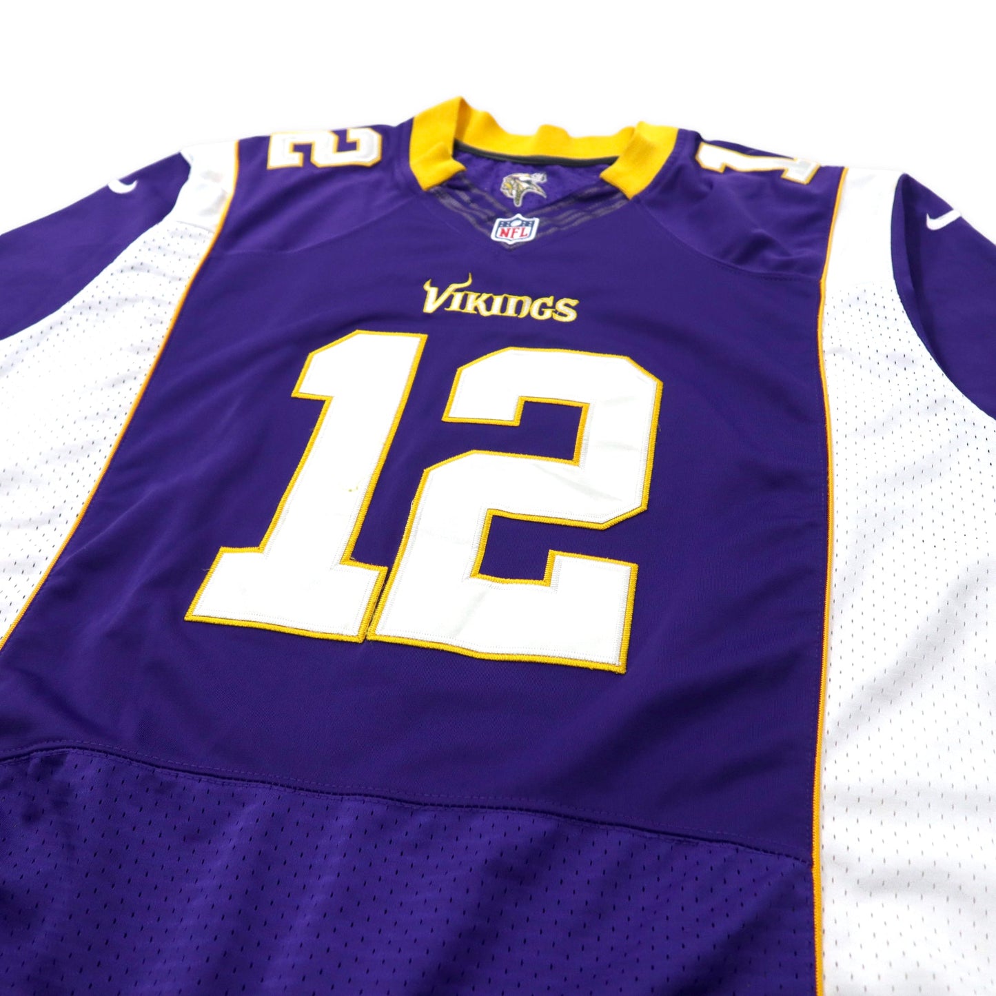 NIKE NFL ゲームシャツ 48 パープル ポリエステル メッシュ VIKINGS ナンバリング HARVIN ビッグサイズ