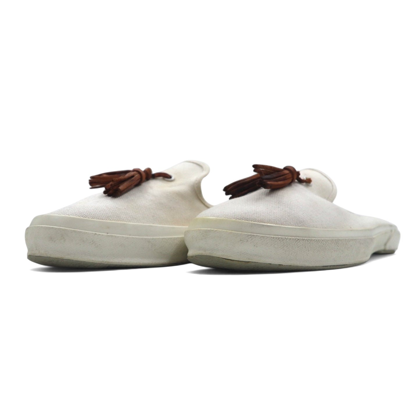 Hender Scheme パラレルピーク タッセル PARALLEL PEAK with tassels スリッポン ミュール 27cm ~ 27.5cm キャンバス 8AHR