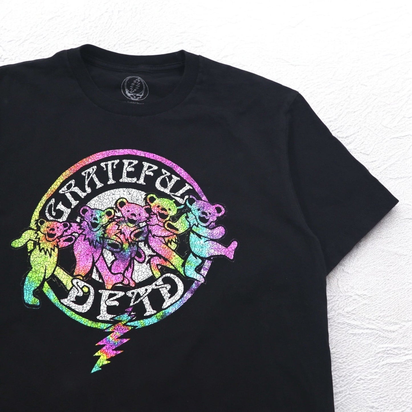 GRATEFUL DEAD グレイトフル デッド バンド Tシャツ M ブラック コットン ダンシングベア