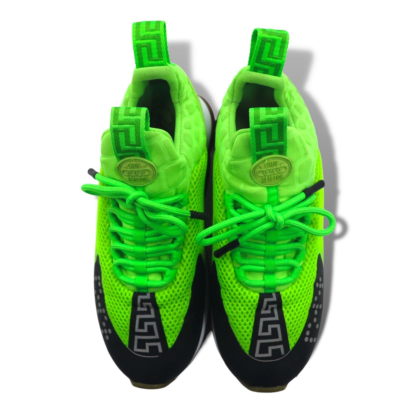 VERSACE イタリア製 チェーンリアクション chain reaction スニーカー 29cm グリーン メッシュ