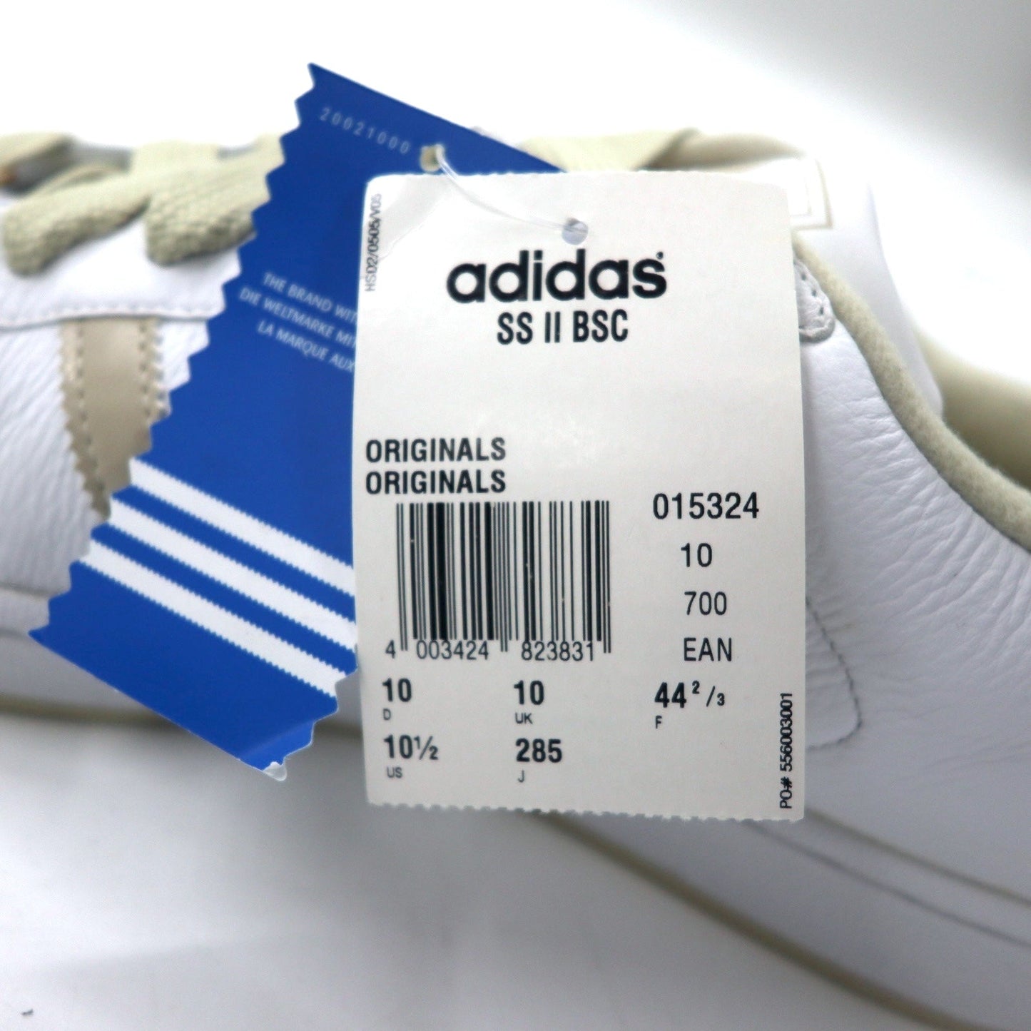 adidas originals スーパースター スニーカー 28.5cm ホワイト レザー SS Ⅱ BSC 015324 未使用品