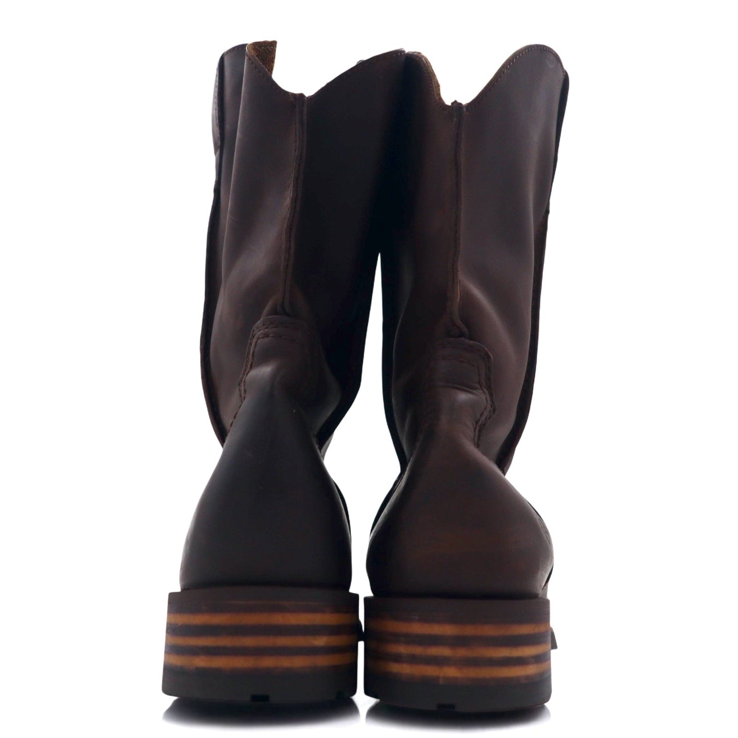 ARIAT スクエアトゥ Hybrid Street Side ウェスタンブーツ 28cm ブラウン フルグレインレザー スリップ防止 10016289
