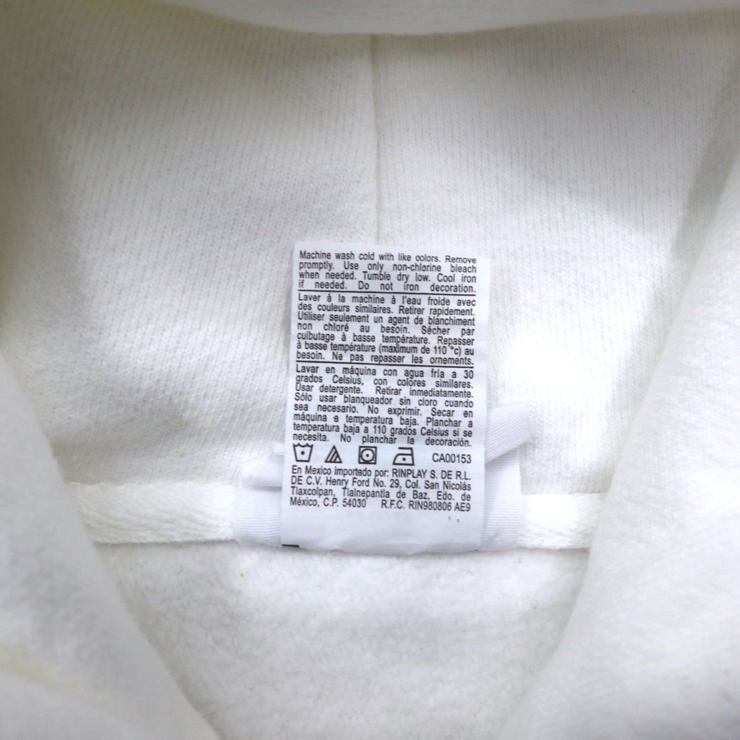 Champion リバースウィーブ REVERSE WEAVE プルオーバーパーカー 2XL ホワイト コットン 裏起毛 EAGLE BASEBALL 青単タグ 復刻 ホンジュラス製