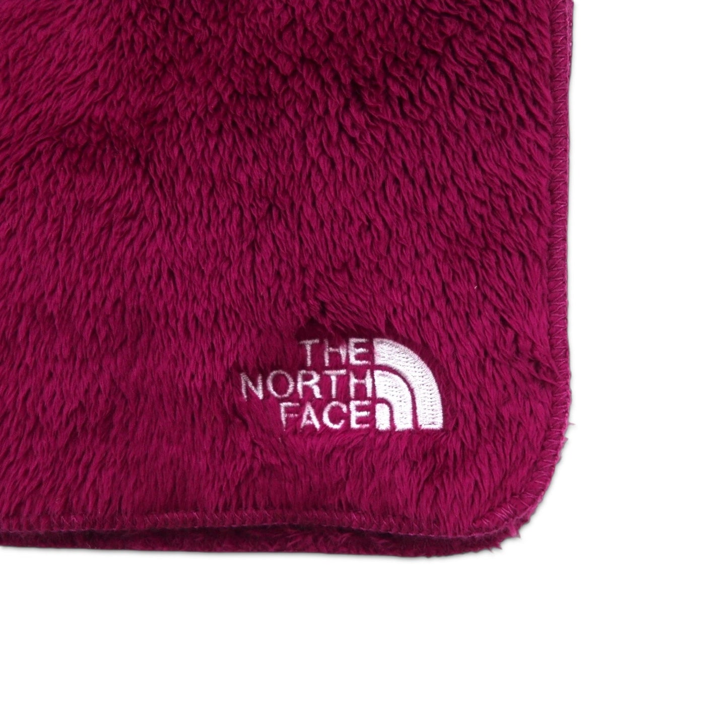 THE NORTH FACE フリース マフラー パープル ポリエステル ロゴ刺繍