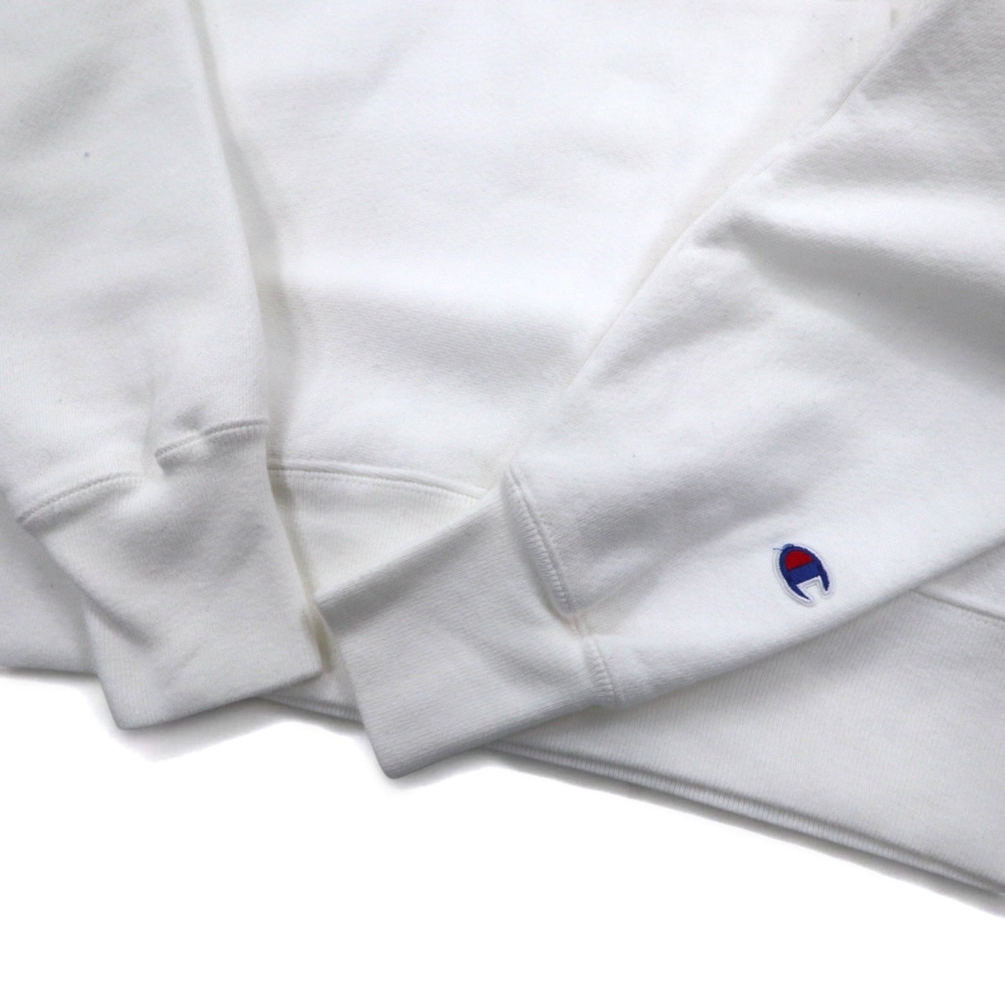 Champion リバースウィーブ REVERSE WEAVE プルオーバーパーカー 2XL ホワイト コットン 裏起毛 EAGLE BASEBALL 青単タグ 復刻 ホンジュラス製