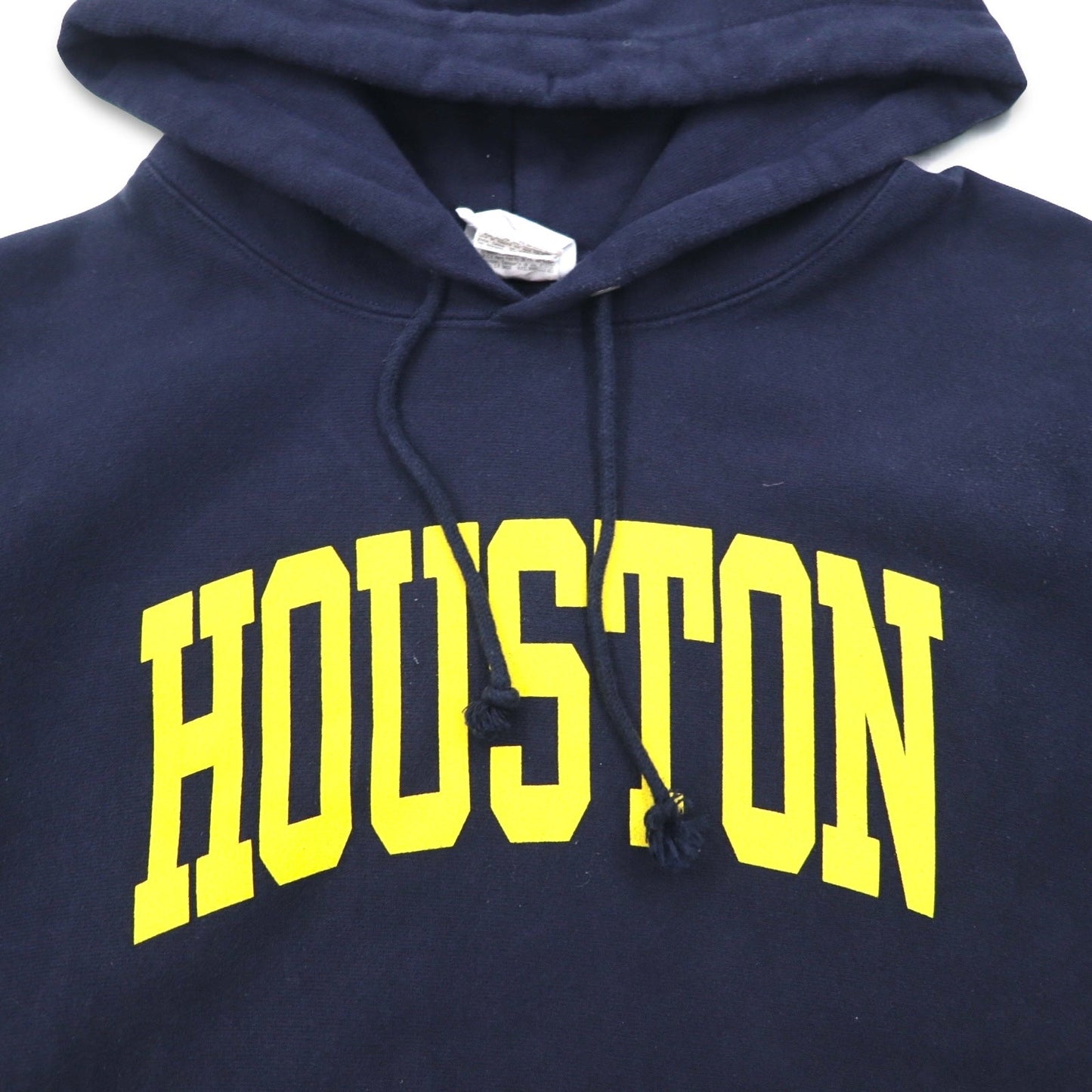 Champion リバースウィーブ REVERSE WEAVE プルオーバーパーカー 3XL ネイビー コットン 裏起毛 HOUSTON アーチロゴ 青単タグ 復刻 ホンジュラス製
