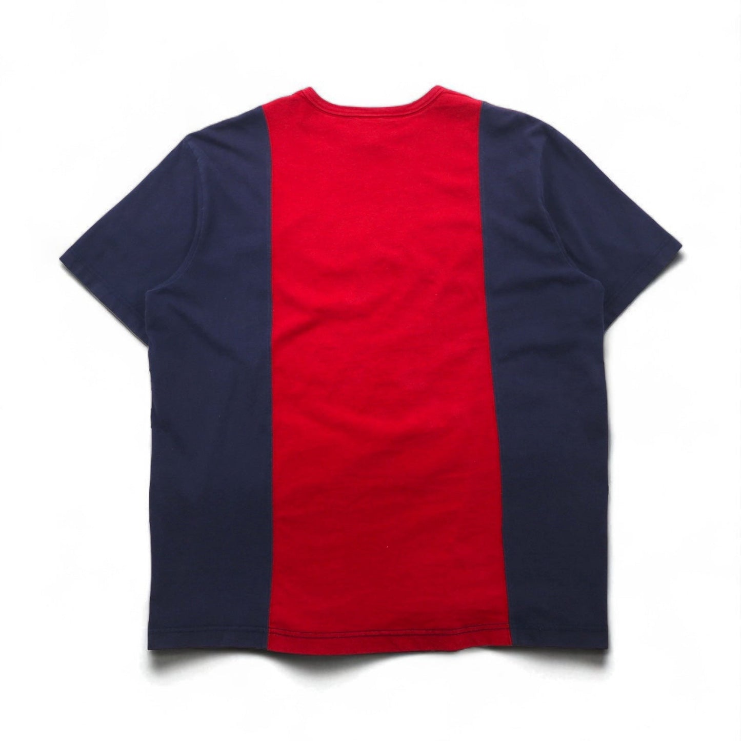 POLO JEANS COMPANY RALPH LAUREN 90年代 ツートン ドッキング Tシャツ L レッド ネイビー コットン