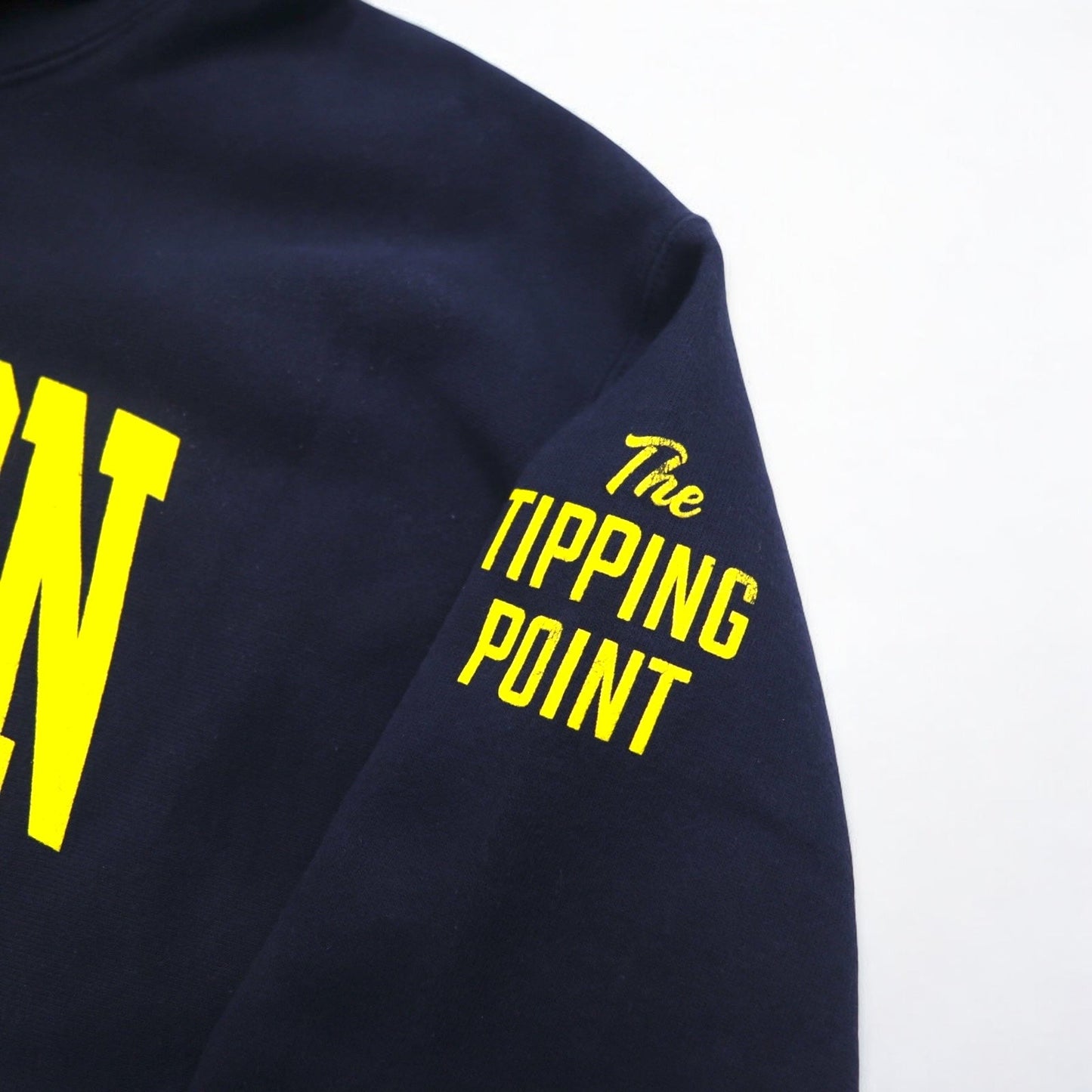 Champion リバースウィーブ REVERSE WEAVE プルオーバーパーカー 3XL ネイビー コットン 裏起毛 HOUSTON アーチロゴ 青単タグ 復刻 ホンジュラス製