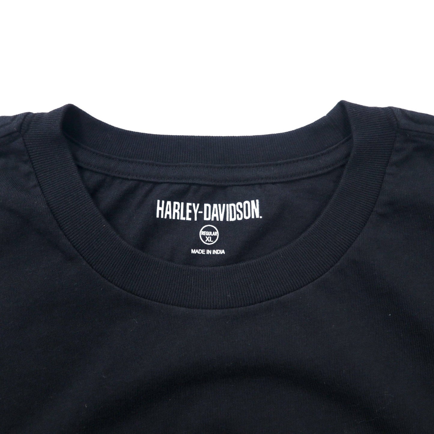 HARLEY DAVIDSON ロゴプリント Tシャツ XL ブラック コットン TEE-KNIT 96101-21VM 未使用品