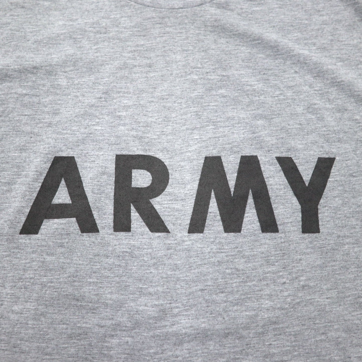 US ARMY 米軍 IPFU トレーニング Tシャツ ロンT XL グレー ポリエステル ミリタリー 8415-01-465-7366