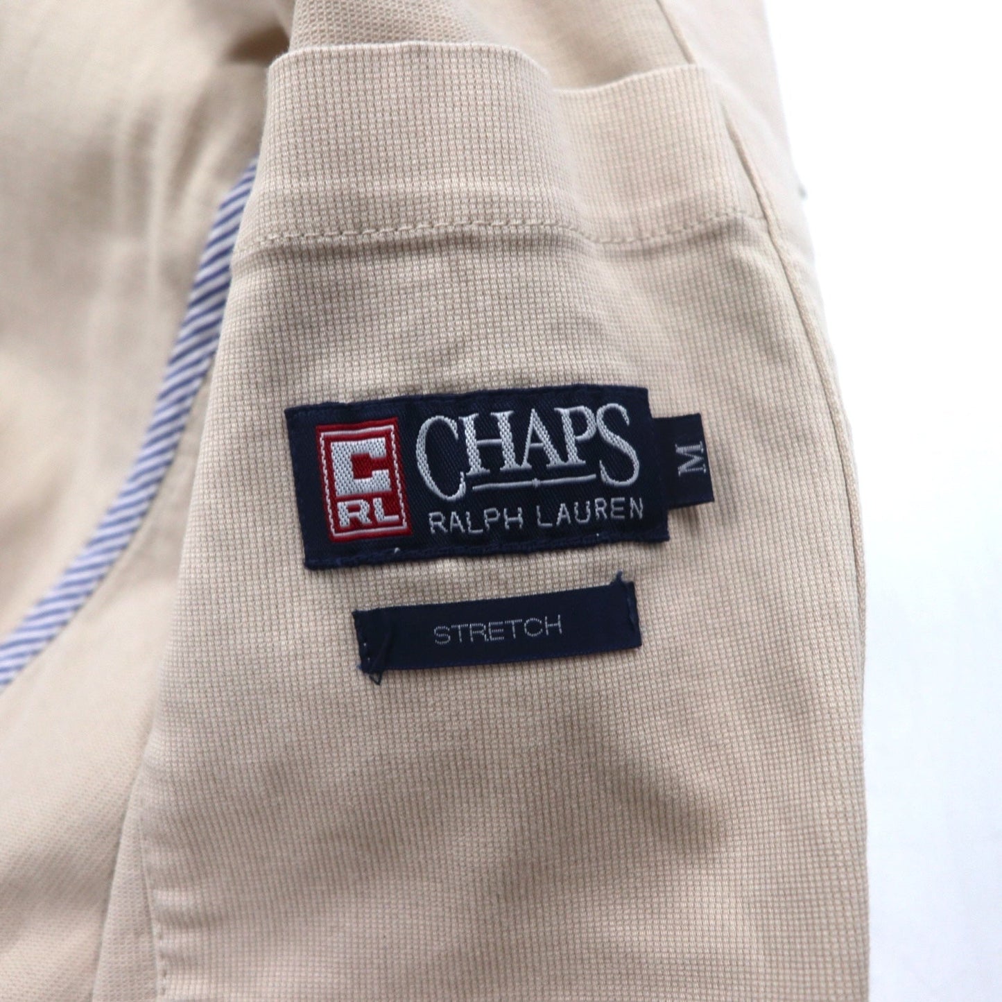 CHAPS RALPH LAUREN 90年代 コットン ツイル カバーオール M ベージュ ストレッチ
