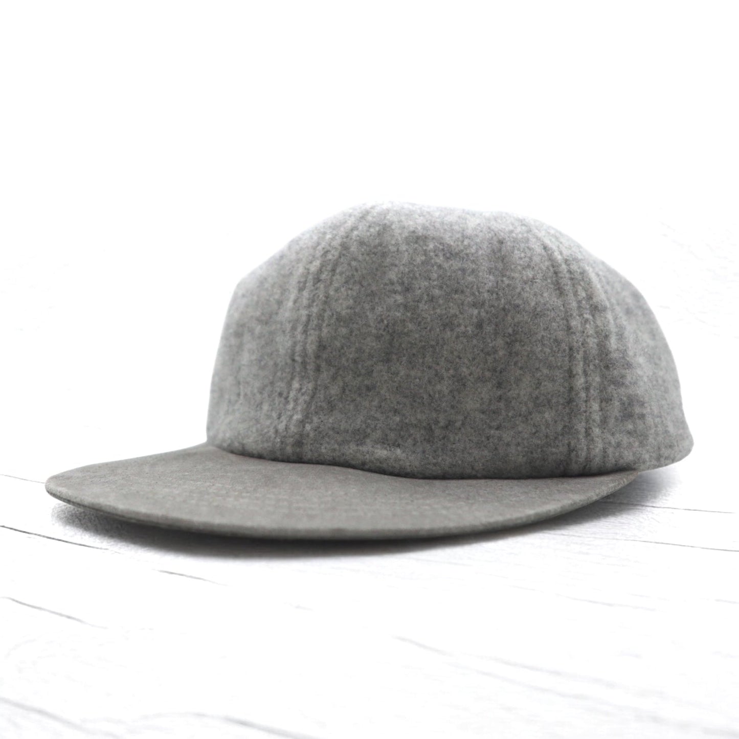 Hender Scheme キャップ 2 tone wool cap FREE グレー 豚革 レザー 日本製