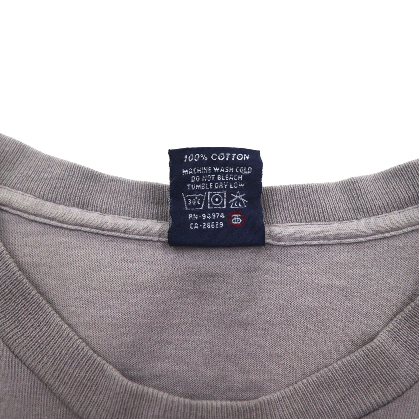 stussy 90年代 USA製 オールドステューシー シングルステッチ Tシャツ S グレー コットン 両面プリント