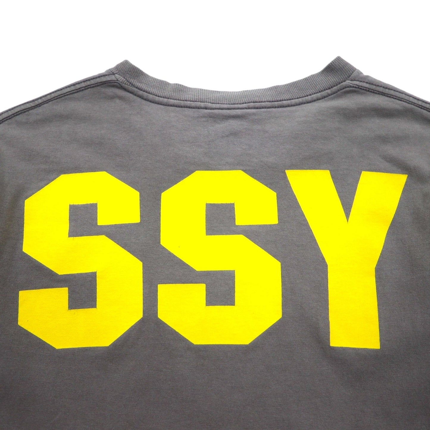 stussy 90年代 USA製 オールドステューシー シングルステッチ Tシャツ S グレー コットン 両面プリント