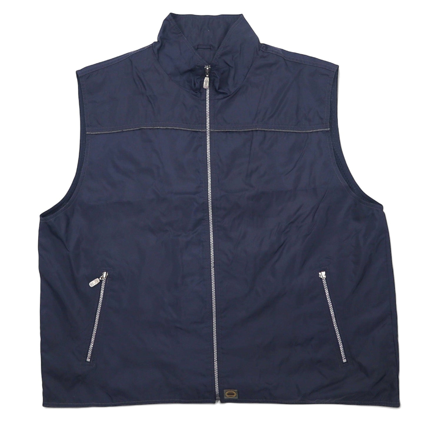 90年代 URBAN NORTH END ナイロン テックベスト XL ネイビー メッシュライナー